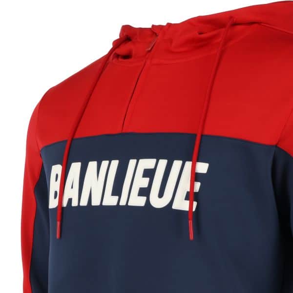 Banlieue 3d hoodie navy rood