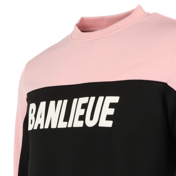 Banlieue 3d sweater zwart roze