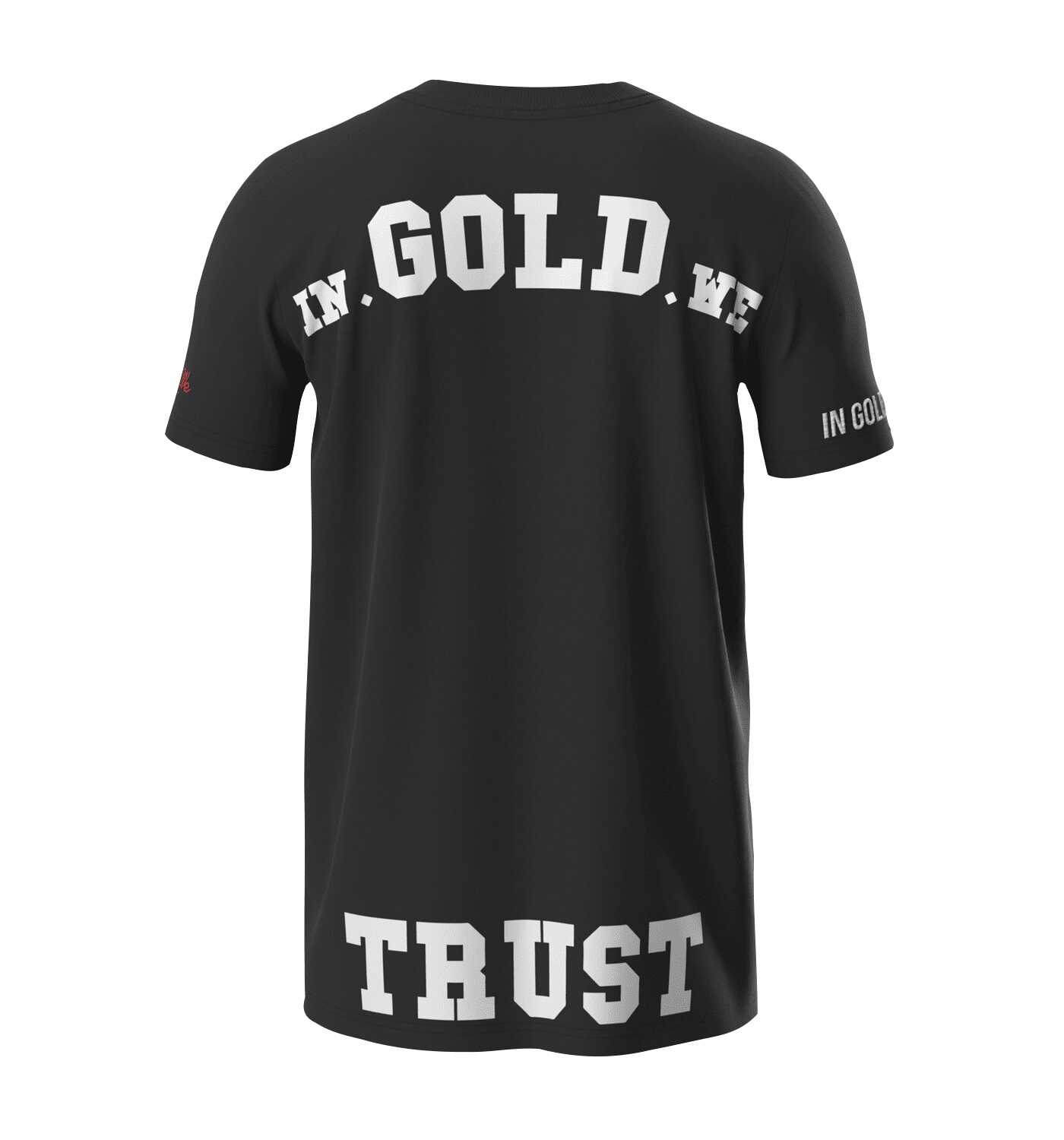 In Gold We Trust Pusha T-shirt Zwart IGWTT-050