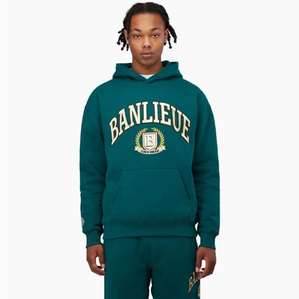 banlieue crest hoodie groen
