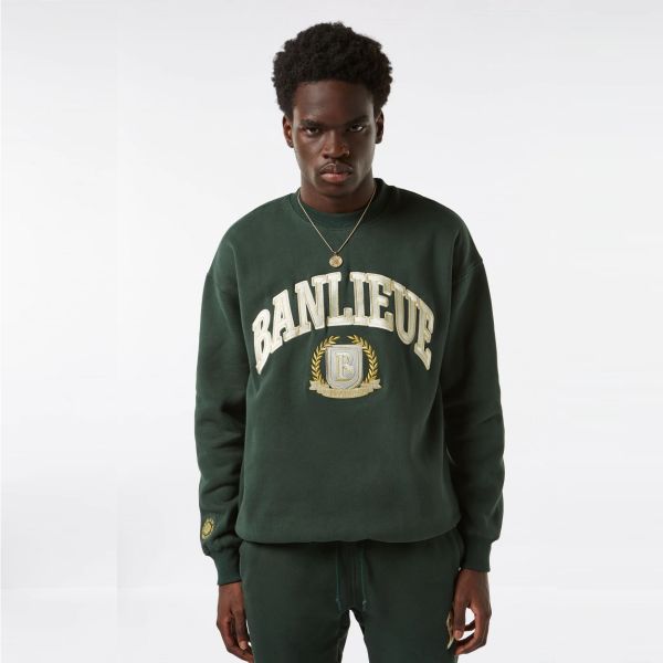 Banlieue Crest Sweater Donker Groen