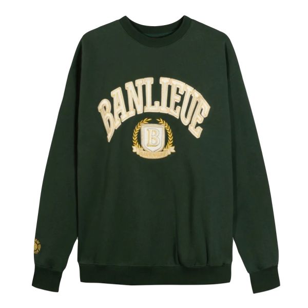 Banlieue Crest Sweater Donker Groen