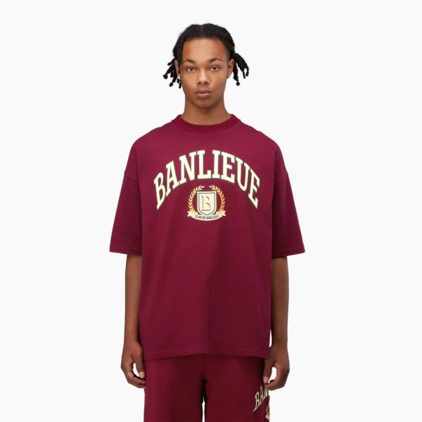 Banlieue Crest T-shirt Bordeaux