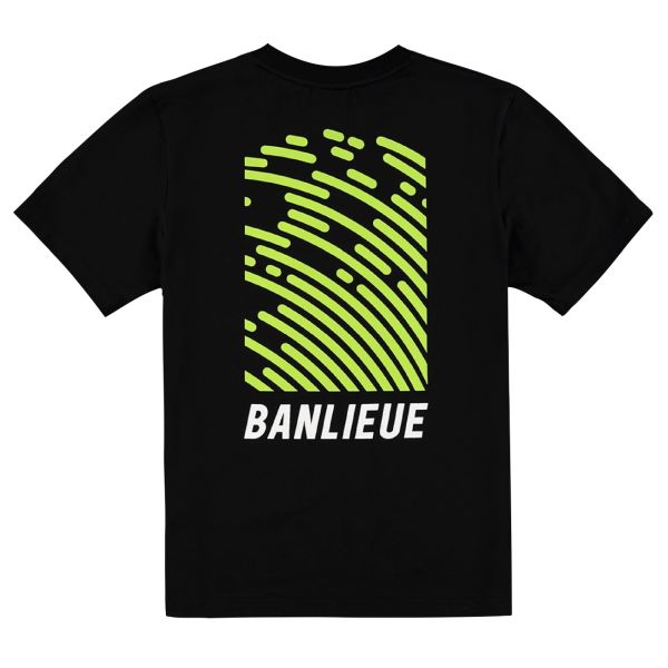 Banlieue Fingerprint T-shirt Zwart