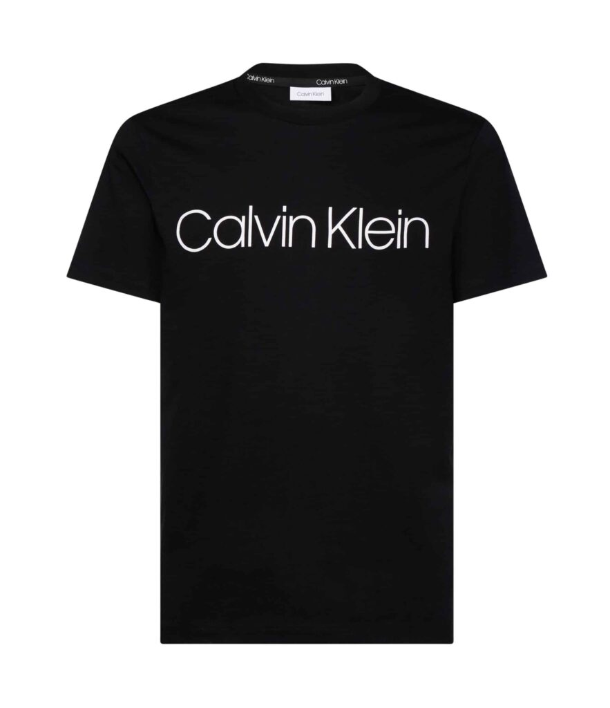 calvin klein front logo t-shirt zwart K10K104063