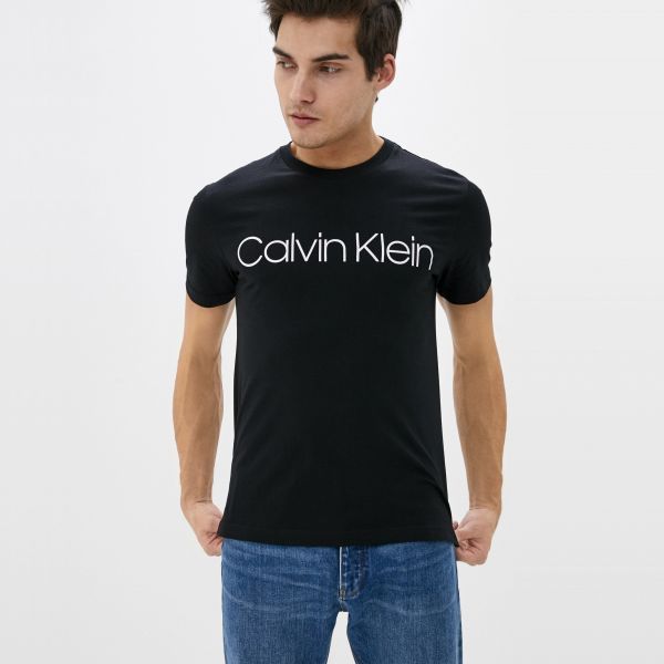 Calvin Klein Front Logo T-shirt Zwart