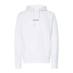 calvin klein interlock micro logo hoodie wit
