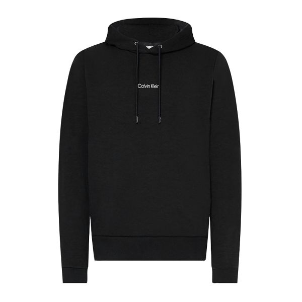 calvin klein interlock micro logo hoodie zwart