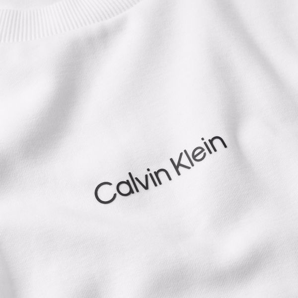 Calvin Klein Interlock Micro Logo Sweater Wit