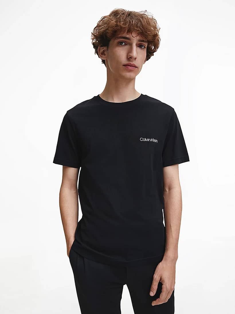 calvin klein logo t-shirt zwart 2 K10K104062