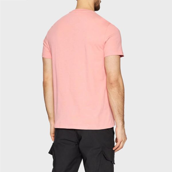 Calvin Klein Raised Striped Logo T-shirt Roze