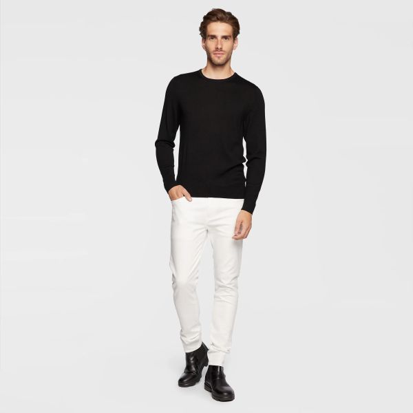 Calvin Klein Superior Merino Sweater Zwart