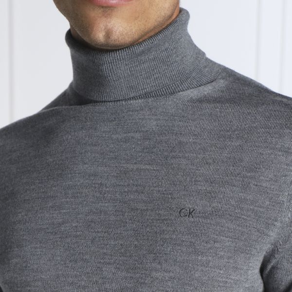 Calvin Klein Turtle Neck Sweater Grijs