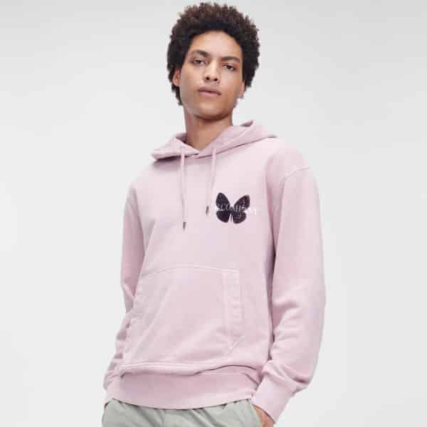 cp company butterfly hoodie roze0