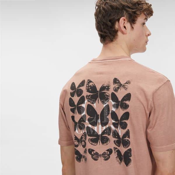 cp company butterfly t-shirt roze
