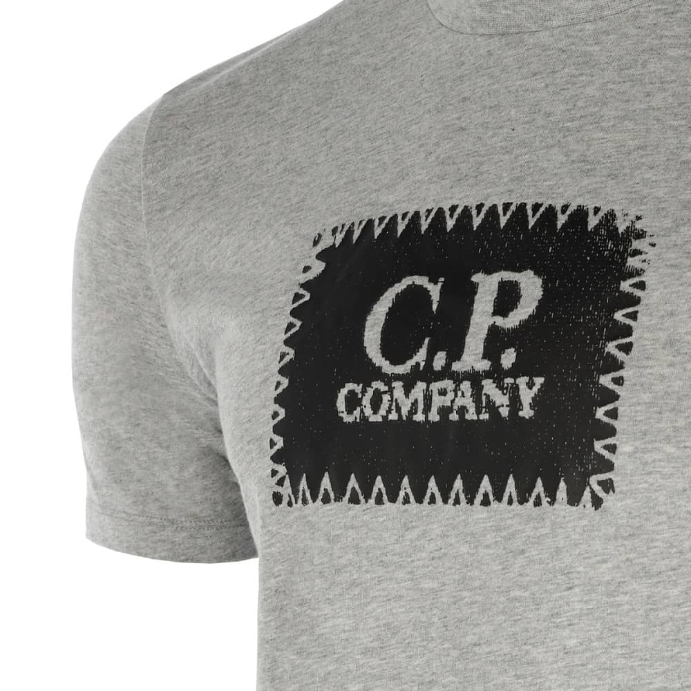 CP Company Label T-shirt Grijs 12CMTS042