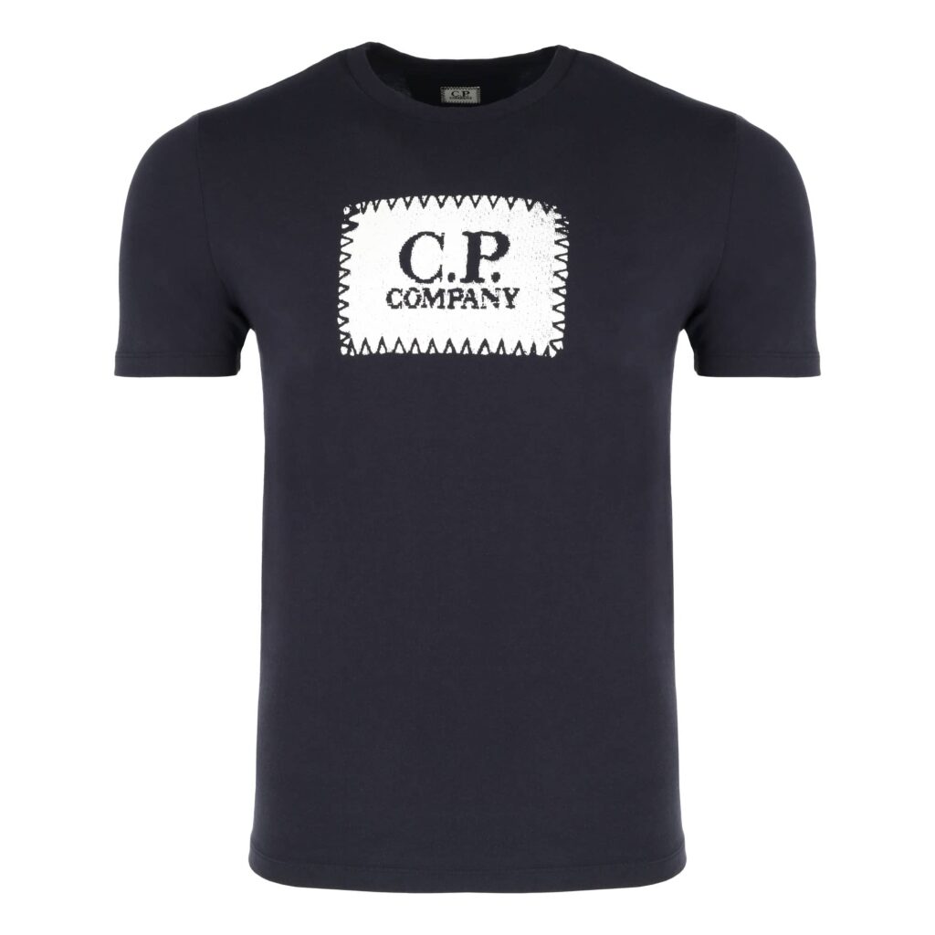 CP Company Label T-shirt Navy 12CMTS042