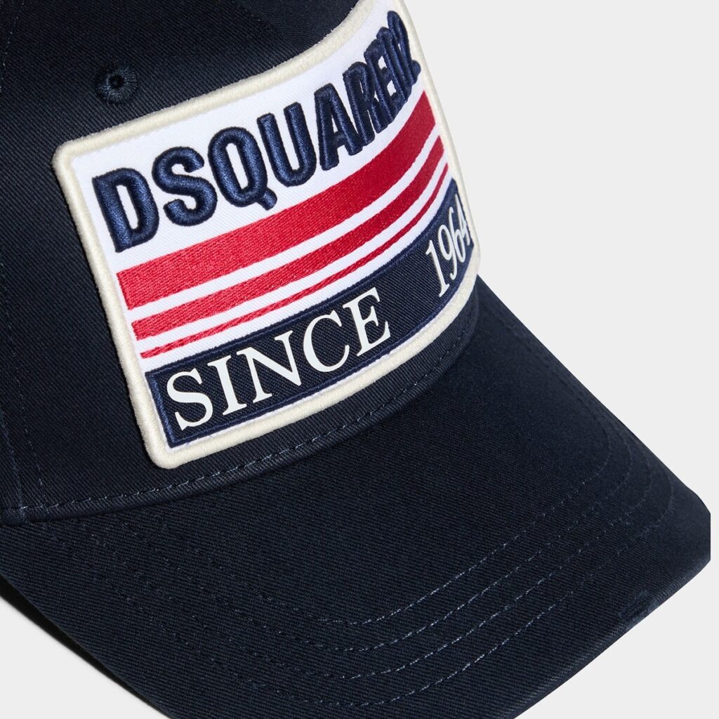 dsquared patch cap navy