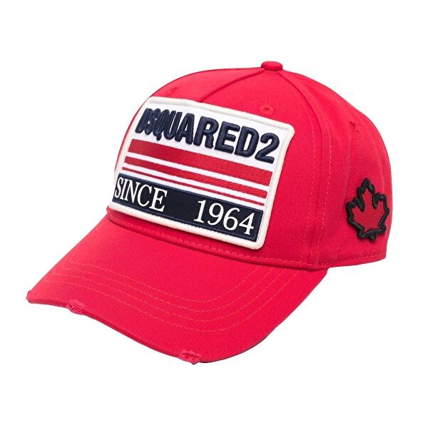 dsquared patch cap rood