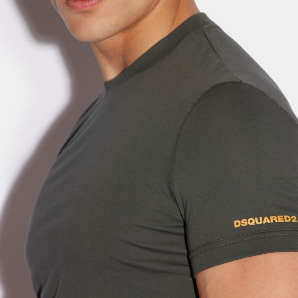 Dsquared2 Basic T-shirt Donker Groen