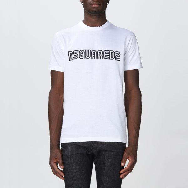 Dsquared2 Outline Cool T-shirt Wit