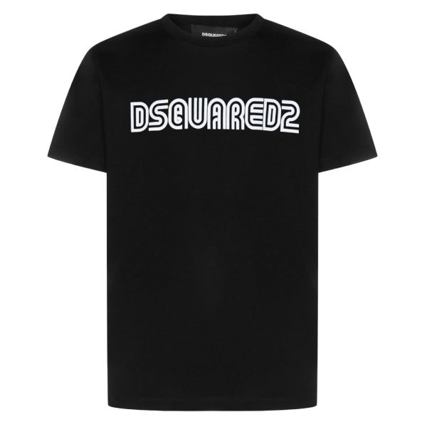 Dsquared2 Outline Cool T-shirt Zwart