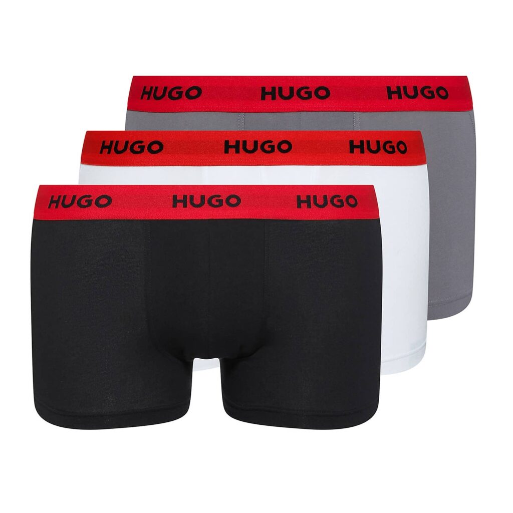 Hugo Boxer 3-pack Zwart/Wit/Grijs
