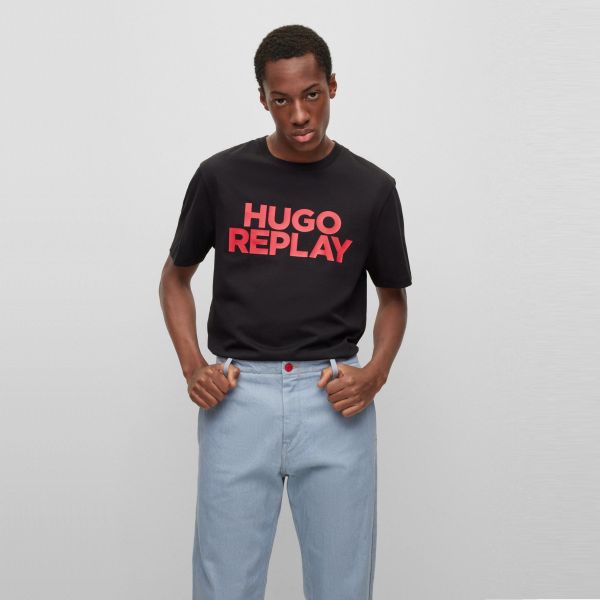 Hugo Replay T-shirt Zwart