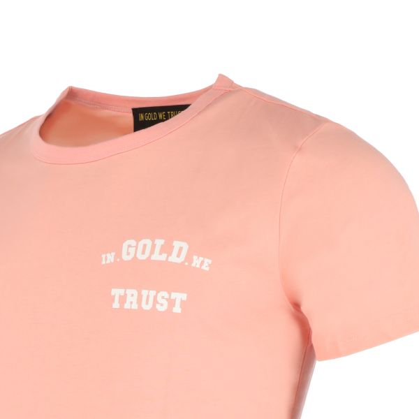 In Gold We Trust Basic T-shirt Peach