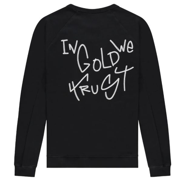 in gold we trust houston sweater zwart