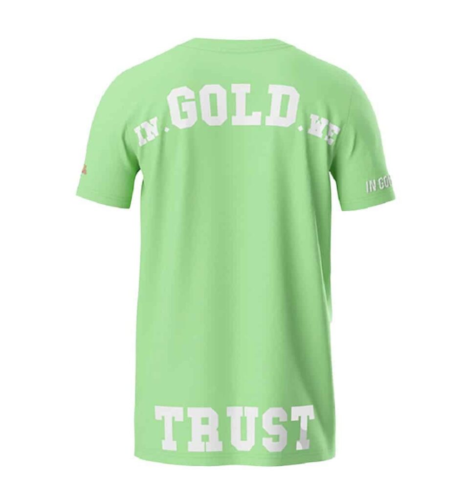 In Gold We Trust The Pusha T-shirt Groen IGWTT-050
