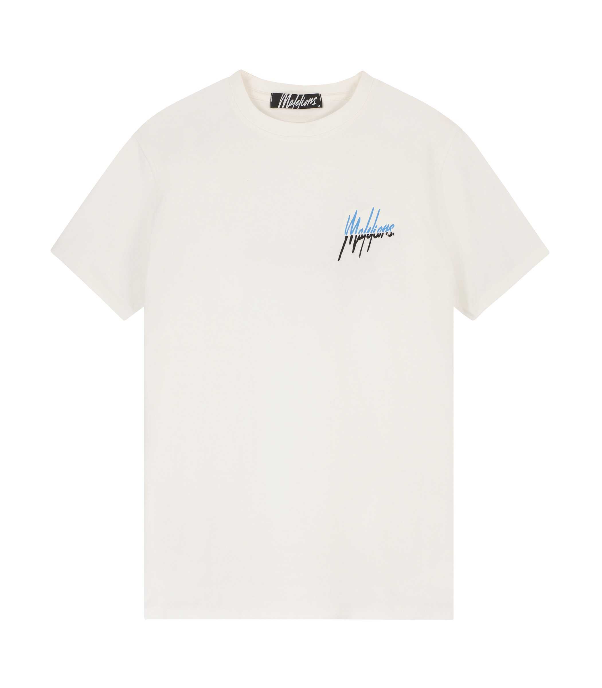 Malelions Split T-shirt Off White
