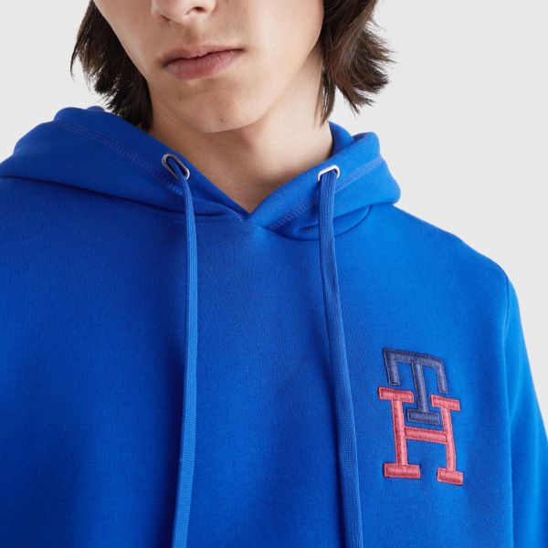 Tommy Hilfiger Essential Monogram Hoodie Blauw
