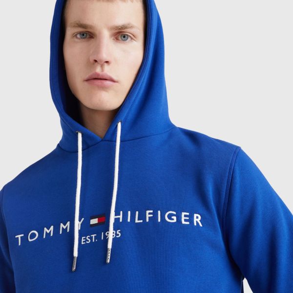 Tommy Hilfiger Logo Hoodie Blauw