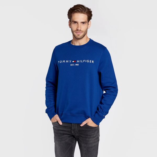 Tommy Hilfiger Logo Sweater Blauw