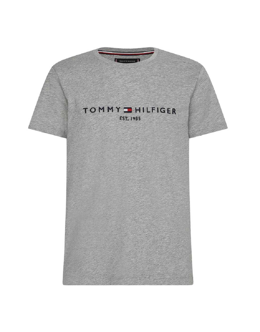 Tommy Hilfiger Logo T-shirt Grijs MW0MW11465