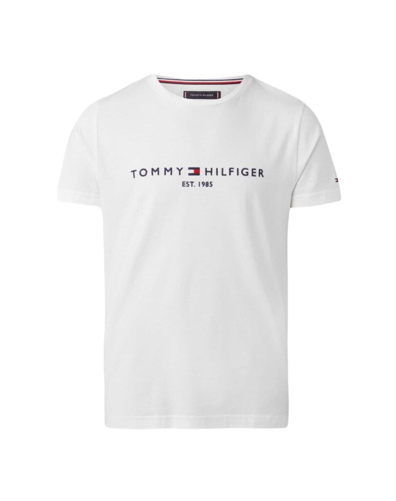 Tommy Hilfiger Logo T-shirt Wit MW0MW11465