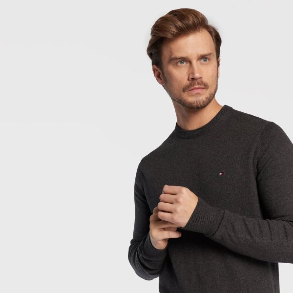 Tommy Hilfiger Organic Sweater Antraciet