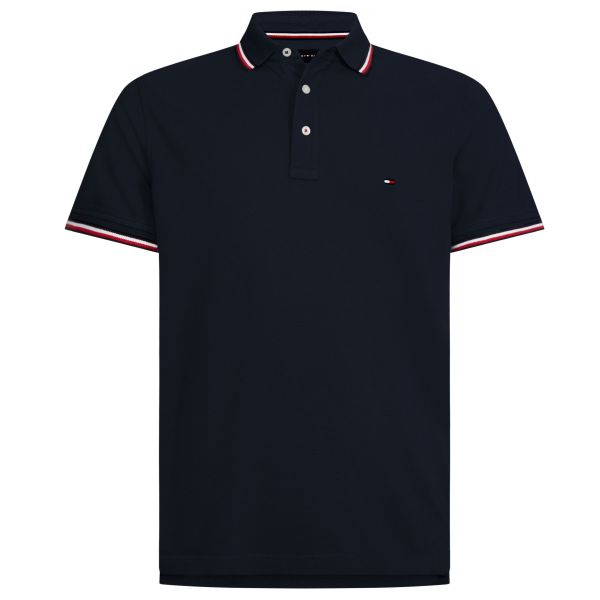Tommy Hilfiger Tipped Polo Navy