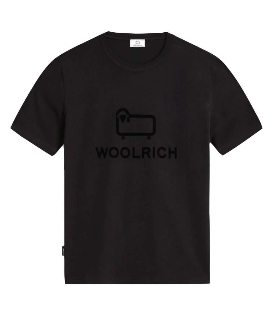 Woolrich Marco Logo T-shirt Zwart