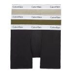 Calvin Klein Boxer Brief 3-Pack Groen/Beige/Zwart