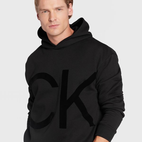 Calvin Klein Logo Hoodie Zwart
