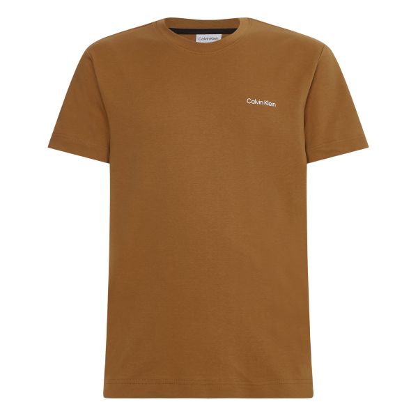 Calvin Klein Micro Logo T-shirt Bruin