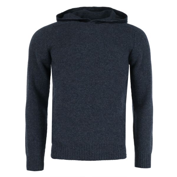 gran sasso knitwear hoodie donker blauw