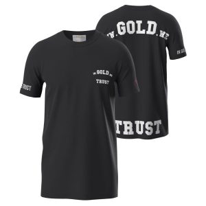 In Gold We Trust The Pusha T-shirt Zwart