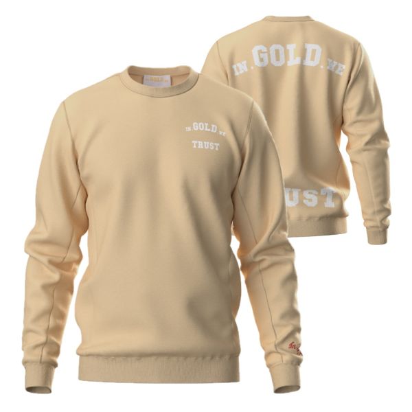 In Gold We Trust The Slim 2.0 Sweater Licht Geel