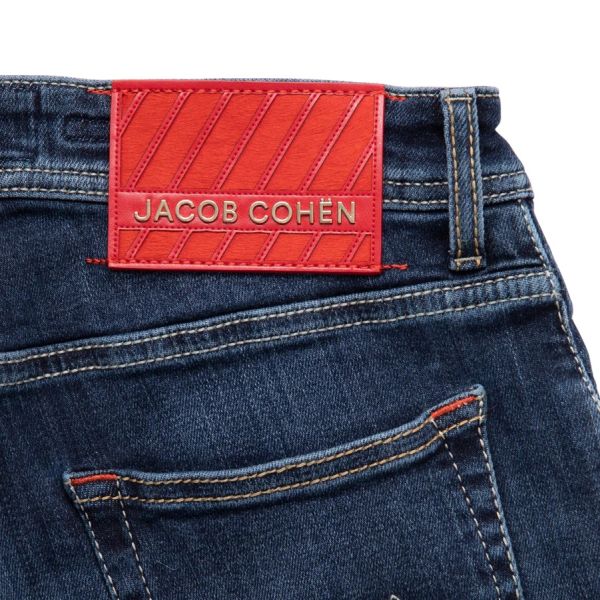 jacob cohën nick super slim jeans donker blauw
