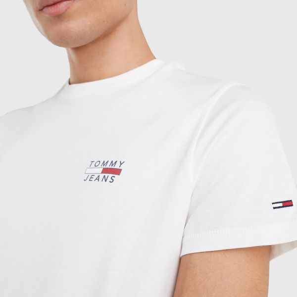 Tommy Hilfiger Chest Logo T-shirt Wit