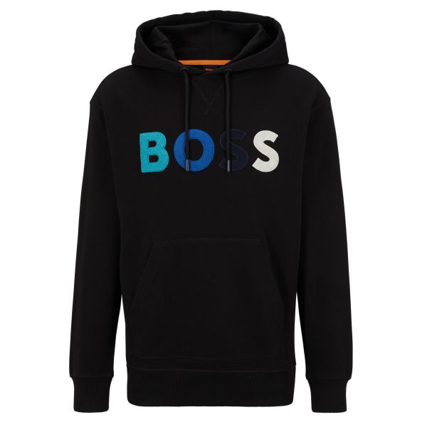 Boss Colour Logo Hoodie Zwart