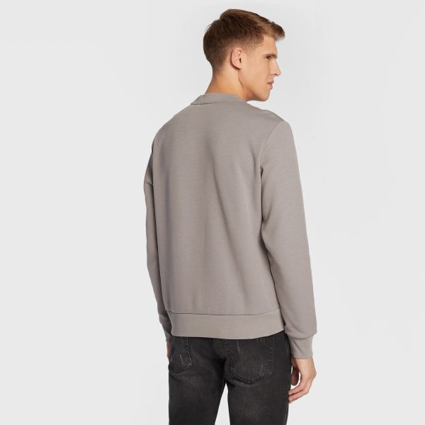 Calvin Klein Micro Logo Sweater Grijs